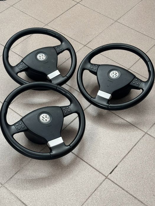 Volan piele + airbag + comenzi / VW Golf 5 - Passat b6 - Jetta -Tiguan