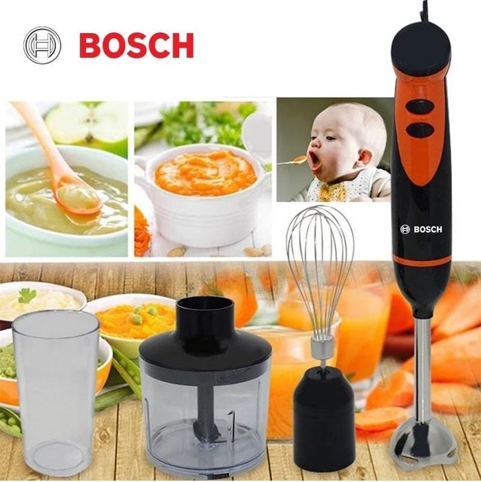 Bosch 4в1 Погружной Блендер Чоппер Миксер Венчик ручной блендер