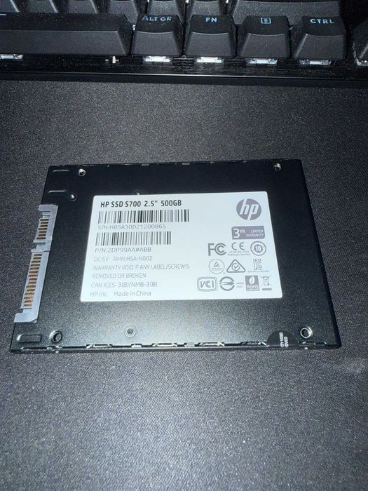 SSD sata 3 HP 500gb - 100% health