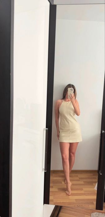 Rochie mango efect piele