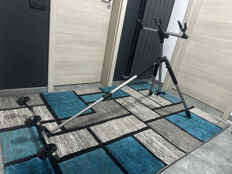 Rod Pod Tip Tripod pentru Pescuit Feeder & Crap – Stabil, Reglabil, cu Husă Inclusă