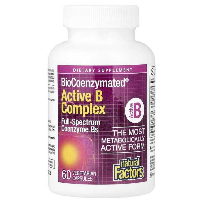Natural Factors BioCoenzymated Active B Complex комплекс витаминов B