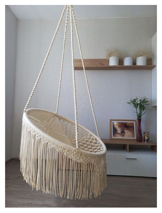 Подвесное кресло в стиле бохо/ кресло-гамак.