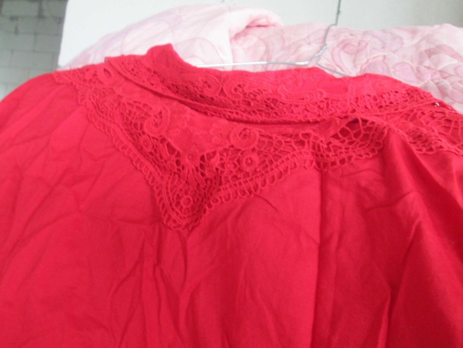 bluza rosie  bumbac dame L