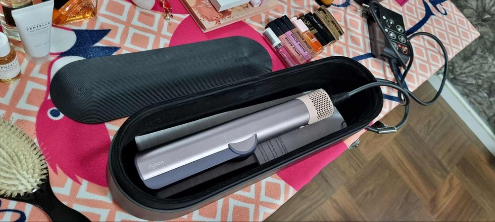 Сешоар-преса за коса Dyson - Airstrait, Jasper Plum, Limited edition