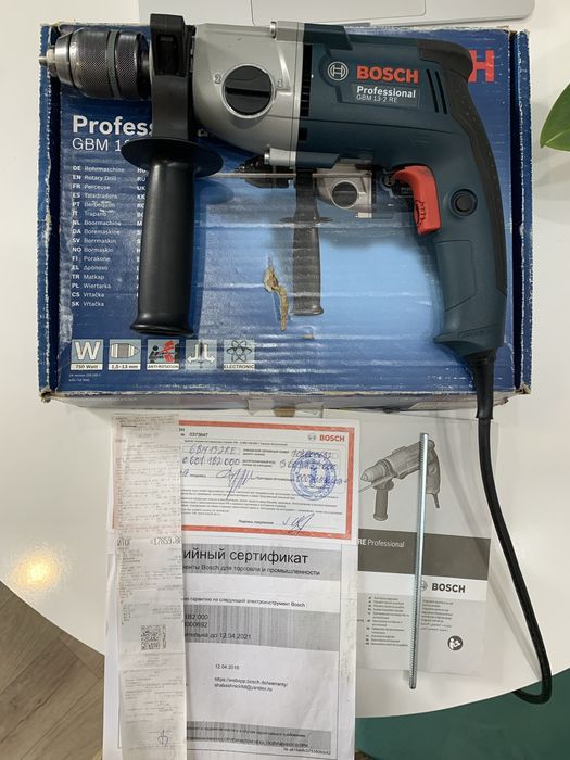 Дрель сетевая редукторная BOSCH GBM 13-2 RE