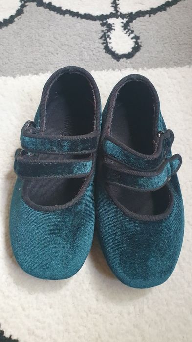 Pantofi balerini Mango  verde smarald mărimea 22
