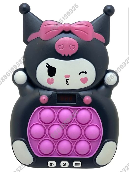 Антистрес поп ит игра Quick Push Стич, Кити Куроми, Пикачу, Супер Мари