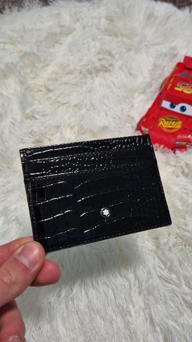 Cardholder Montblanc din piele lacuita