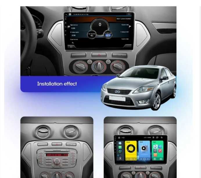 9-инчова мултимедия за  FORD Mondeo Mk3 (2007–2013) + Подарък камера