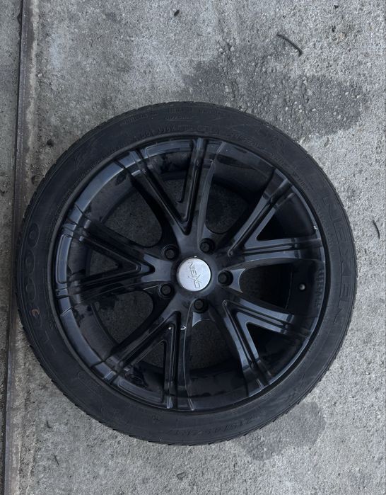 Set jante roti R17 5x114.3  cu anvelope de vara 215/45/ZR17