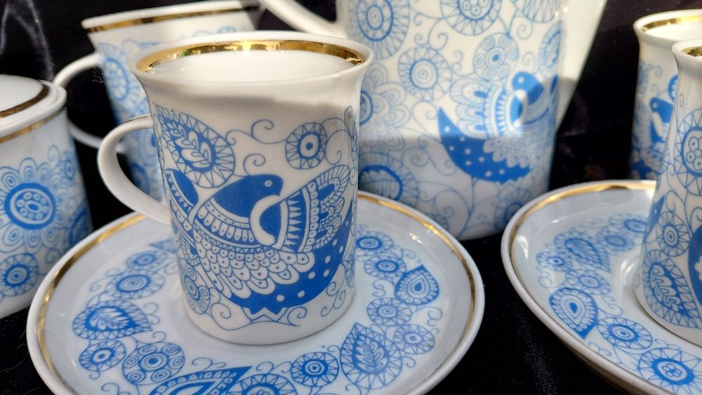 Нов неупотребяван Български порцеланов сервиз за кафе на Разград