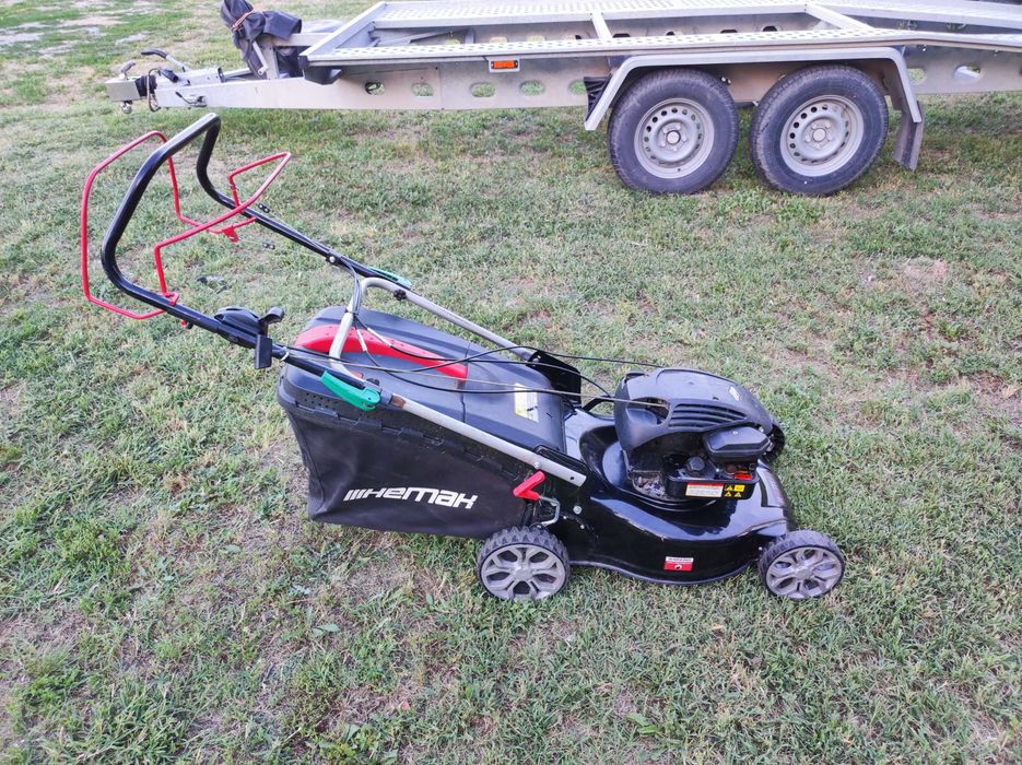 Бензинова самоходна косачка с кош Hemak BriggsStratton 146cc 3кс 4t 46см 27кг 2021г