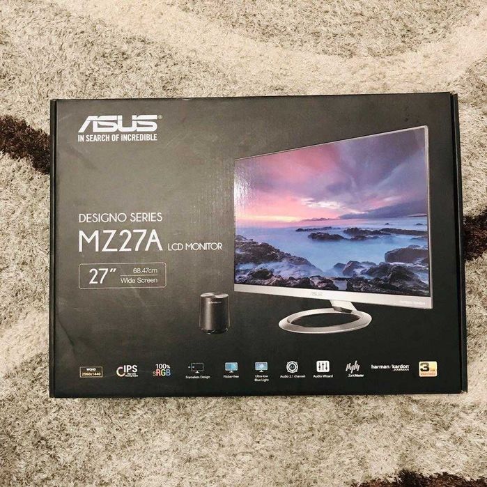 ASUS Designo MZ27AQ Ultraslim Monitor 27 inch, WQHD,