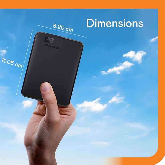 Hard disk extern portabil 4TB WD Elements USB 3.0,negru,sigilat
