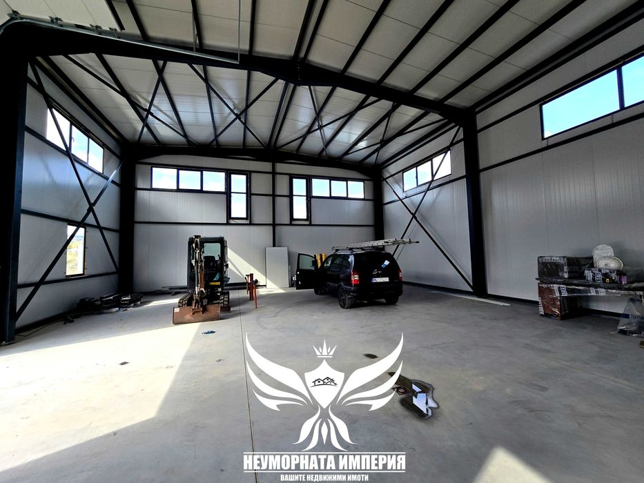 Под наем помещение/склад/цех 600кв. с двор 900кв. в гр.Куклен