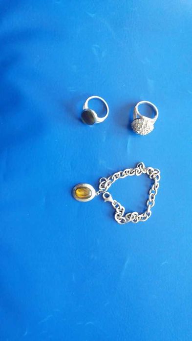 Inele si bratara Argint 925, cu pietre