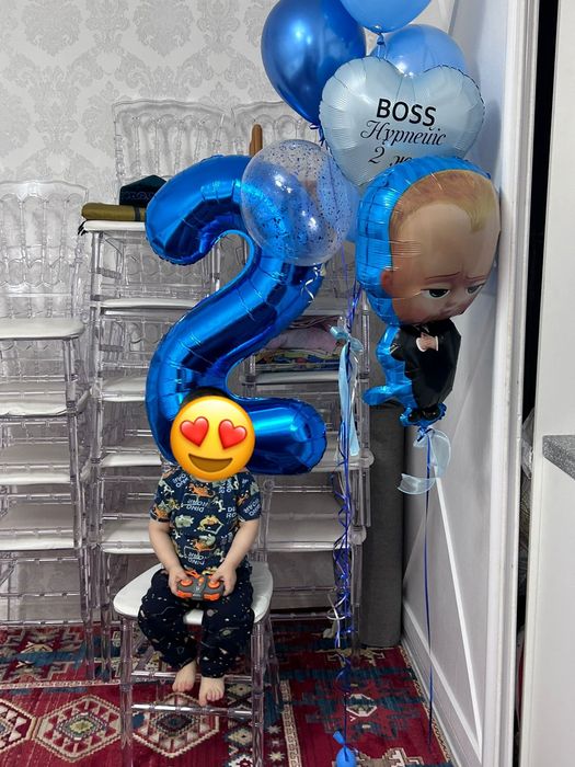 Фотозона и гелевые шары, баннеры