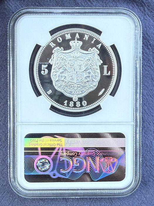 5 lei 2026 / 1880 BNR PF69 NGC
