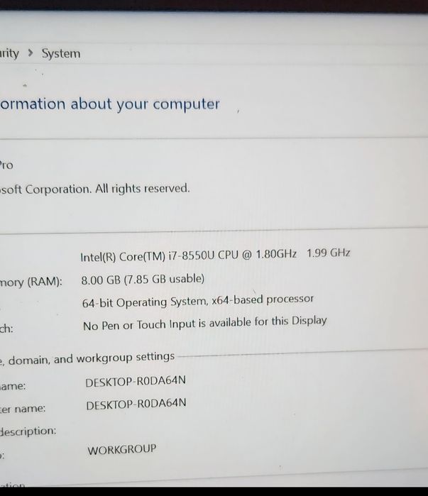 laptop HP elitebook  HSn-I12C model 8265NGW