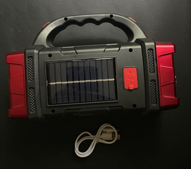 Lanterna camping cu port USB si incarcare solara