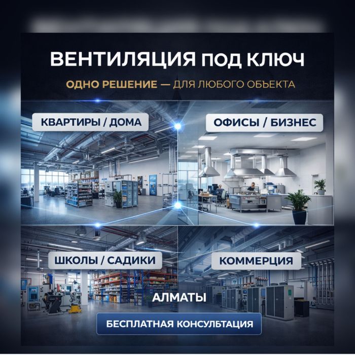 Монтаж Вентиляции под ключ Жестяные работы Вытяжные Зонты Вентиляции