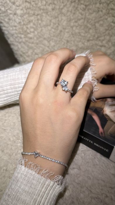 Набор из браслета и кольца «Pandora»