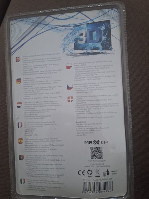 HDMI Cablu Premium. 7,5 m