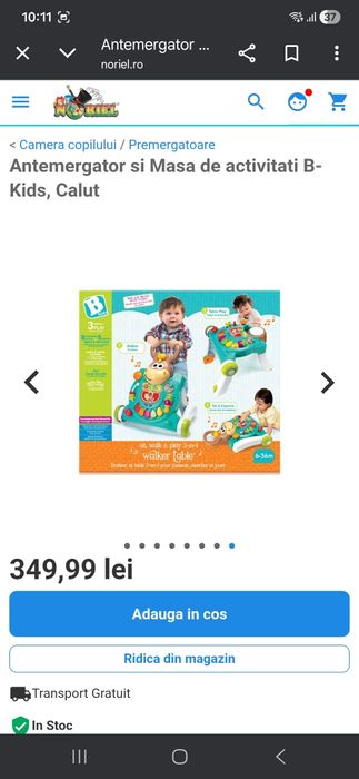 Antemergatorul - Masa de activitati de la B-Kids