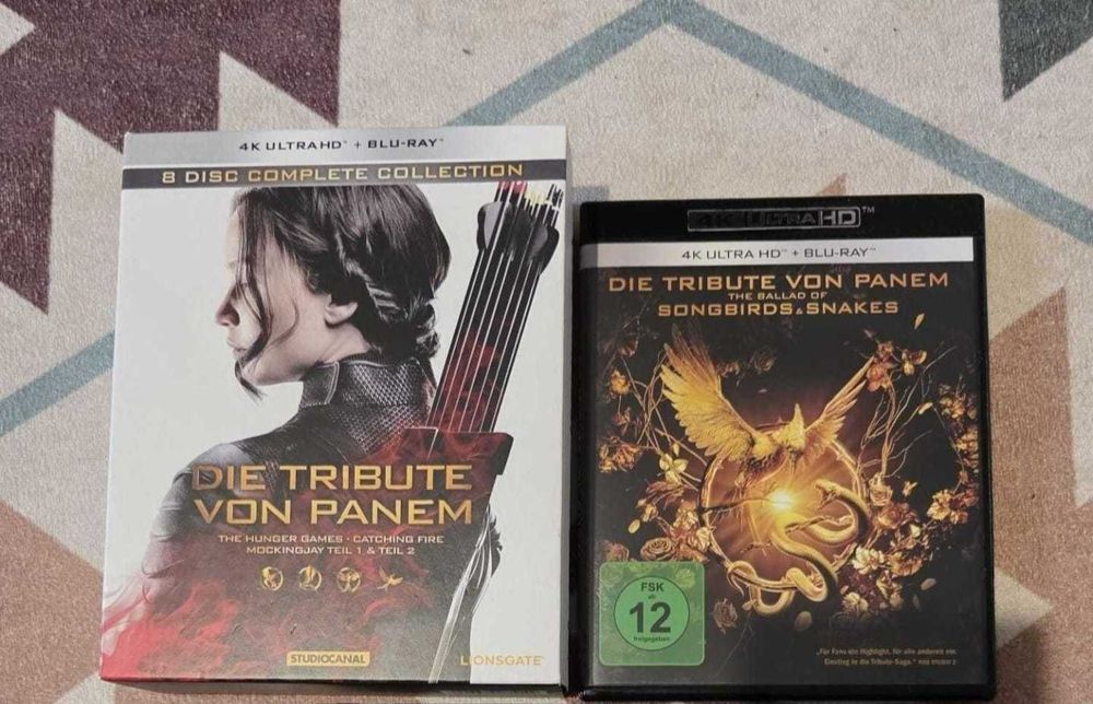 Set 5 Filme 4k + bluray (10 discuri) Seria completa Hunger Games