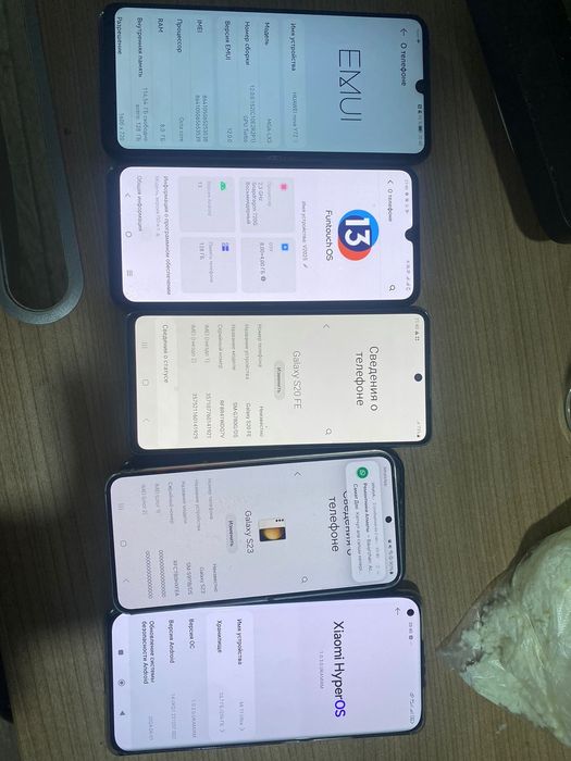 Samsung S23 Demo версия Huawei Nova Y72 Sam A20Fe Vivo V2025 Сатылады