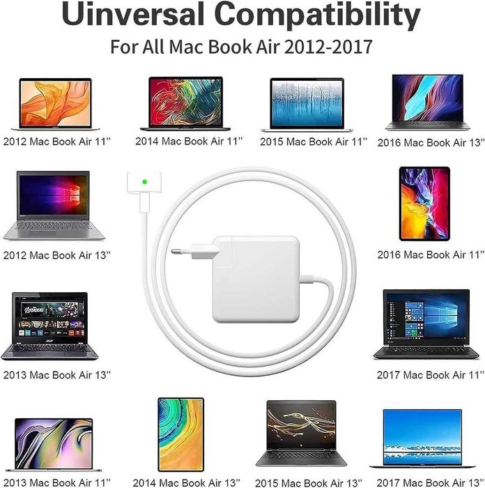 Încărcător  MacBook Air 45W, cablu de încărcare Ywcking T-Tip MacBook