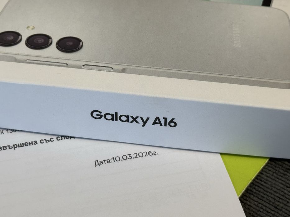 ЗАПЕЧАТАН 128GB Samsung A16 4G Гаранция Yettel 2029 г. Grey / Сив