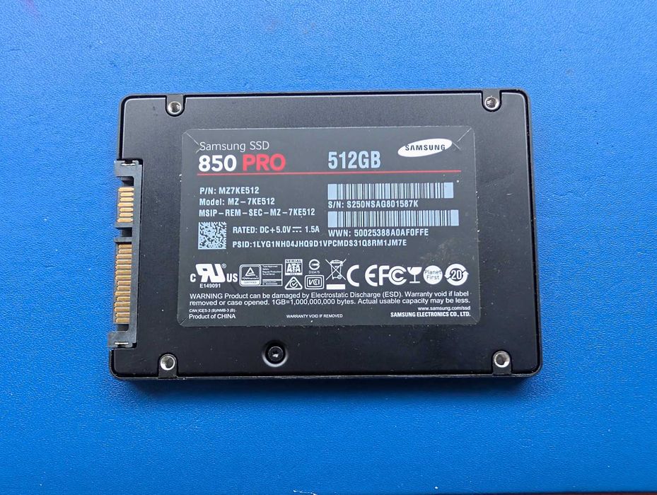 SSD Samsung 850 Pro de 512GB