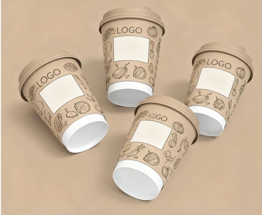 Стакан с лого. Stakan logotip