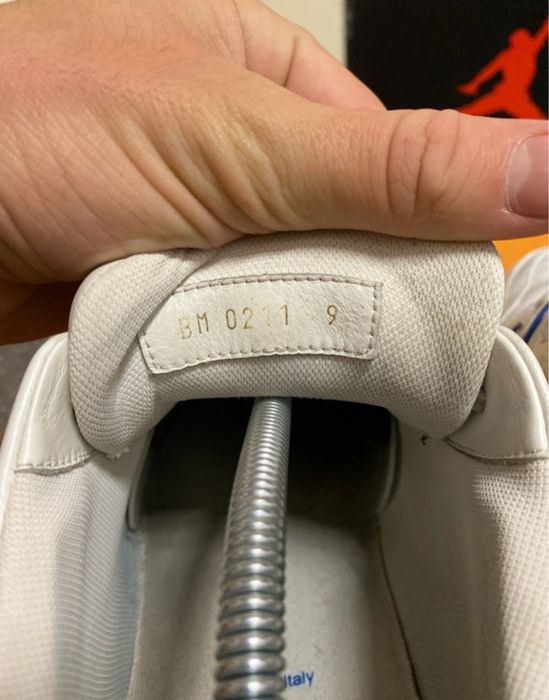 Louis Vuitton Trainer low White Blue mărime 44