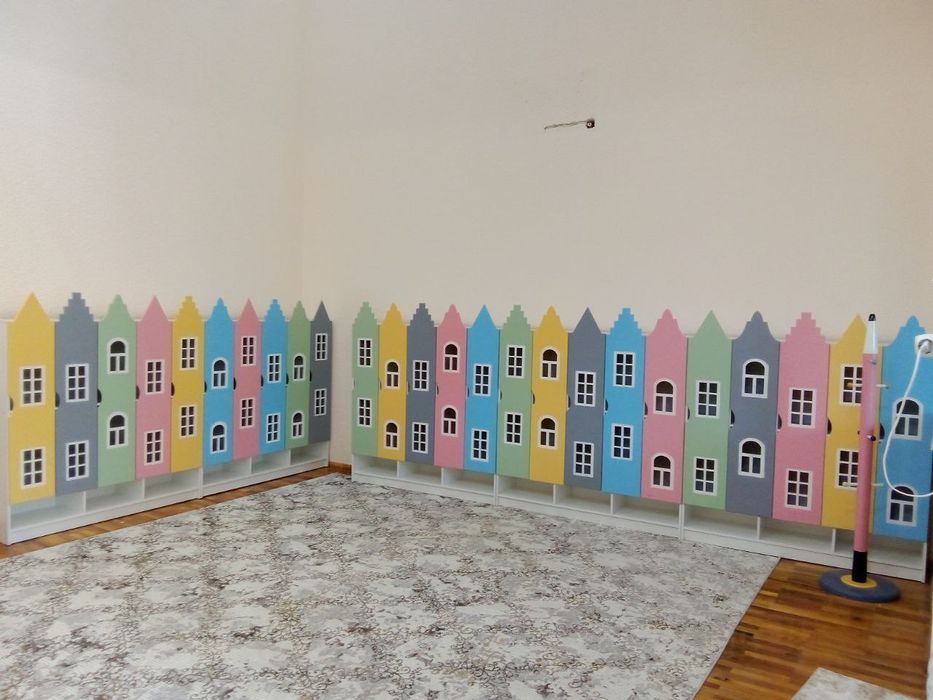 Боғча ва мини-марказлар учун махсус яратилган функционал ва ёрқин шкаф