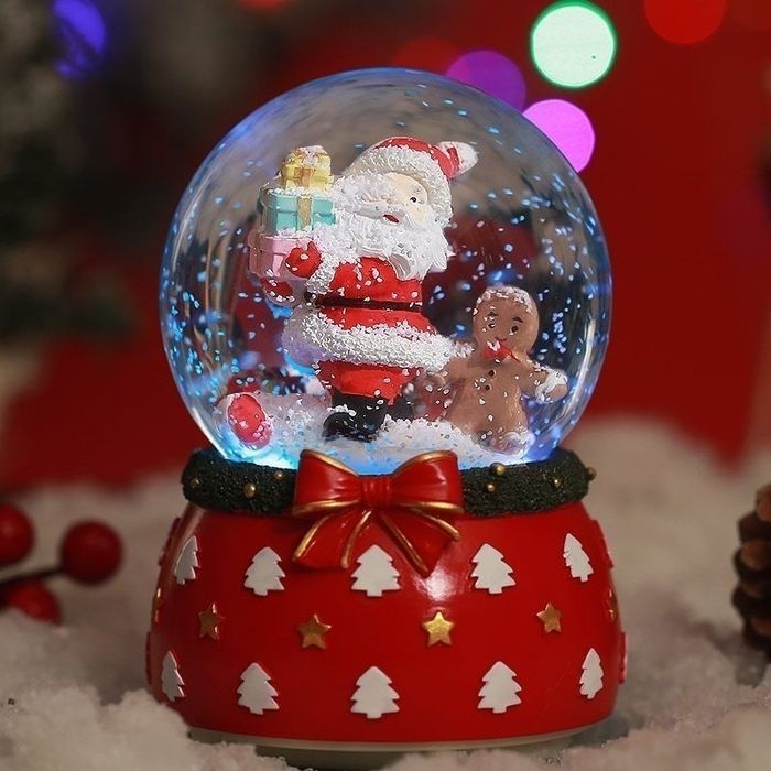 Новогодний снежный шар