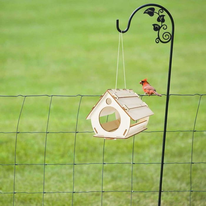 Casuta pasari din lemn DIY pentru asamblare si pictura 25 x 20 x 19 cm