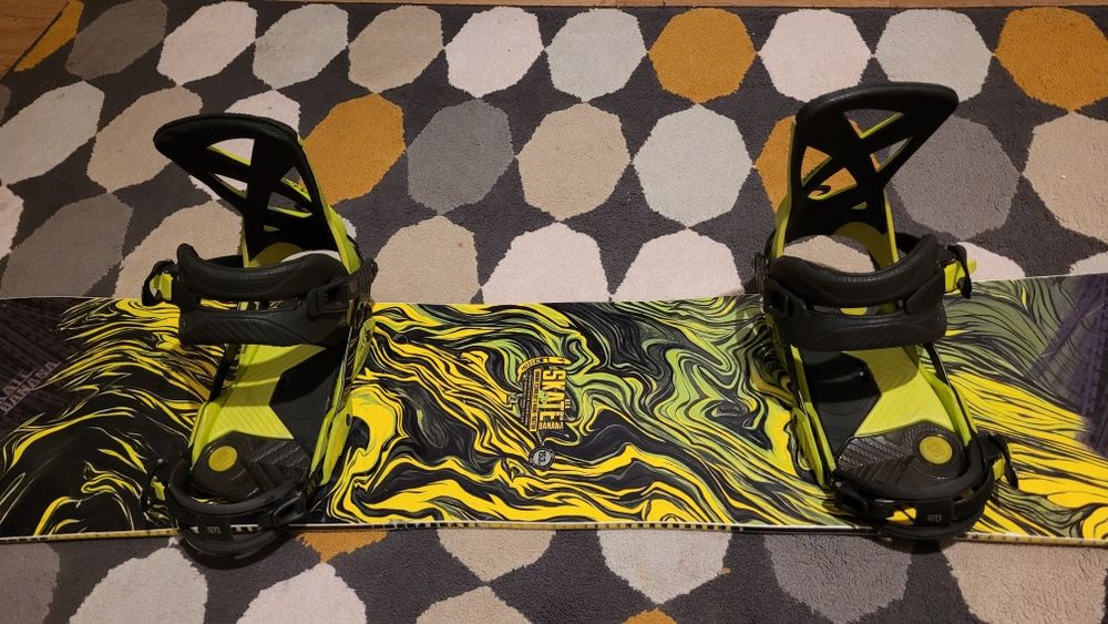 Placa snowboard LIB TECH 153 cu legături NITRO Phantom