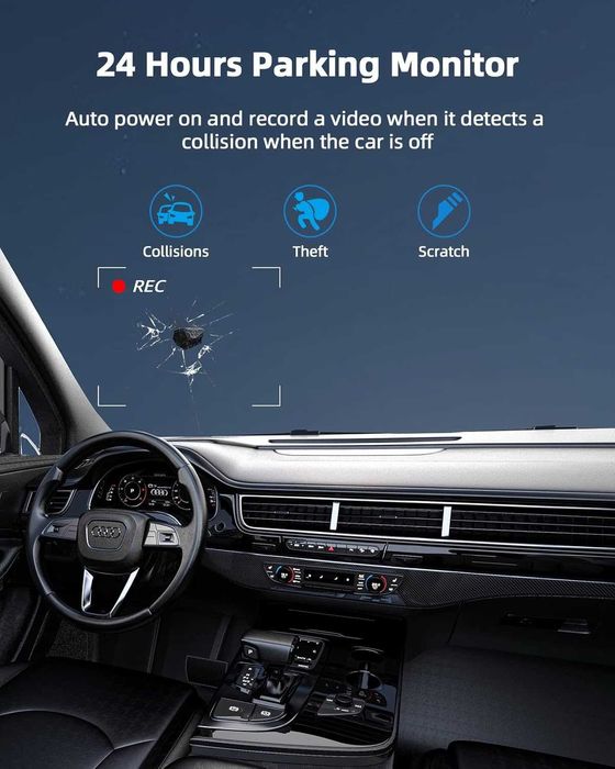 Видео регистратор - Dash Cam Kussla с 2GB SD карта подарък