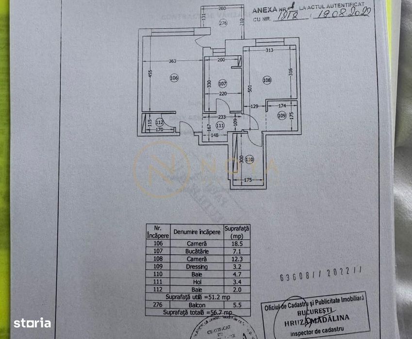 Apartament 2 camere de vanzare Onix Pipera cu parcare