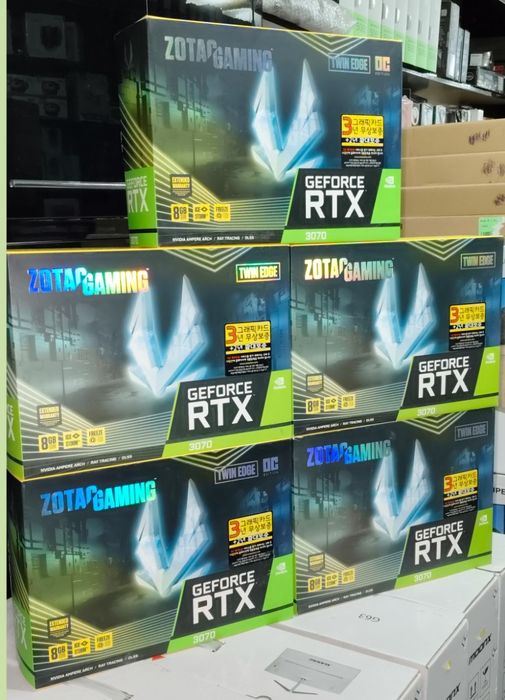РАСПРОДАЖА!!! Рабочие видеокарты оптом и в розницу! RTX 3070 ZOTAC