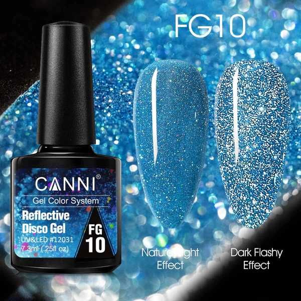 CANNI Reflective Disco Gel / диско гел лак