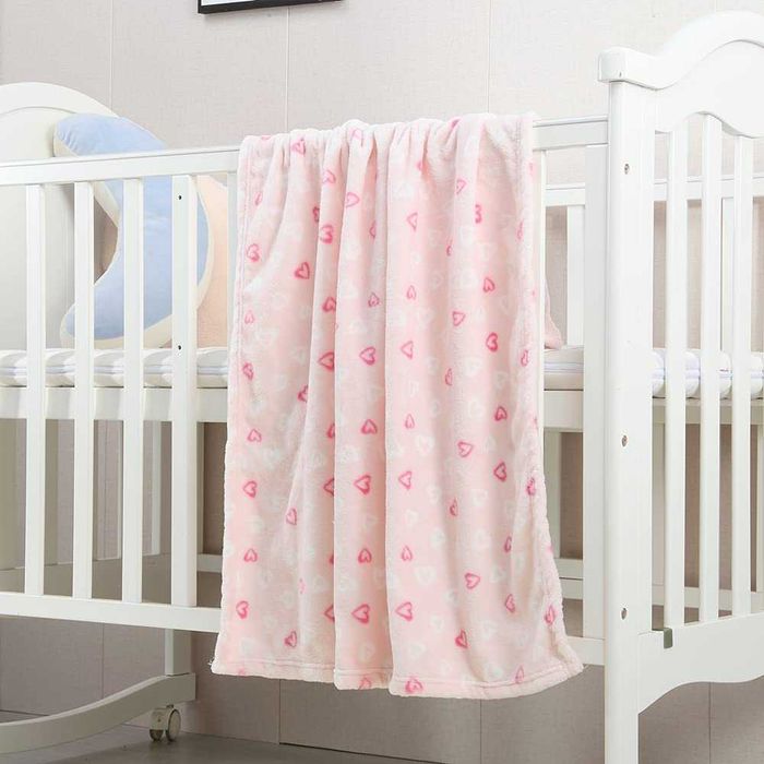 Patura moale,pufoasa pentru patut bebelusi,copii, 100x75cm