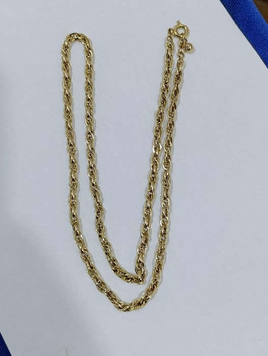 Тилла занжир,Золотая цепочка, проба 585. Вес 13,83 гр длина 70см .
