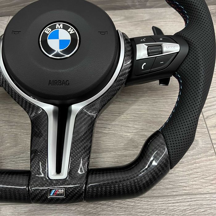 Карбонов М Волан за BMW F30 F20 X5 F15 Скосен С Еърбег / Carbon M3