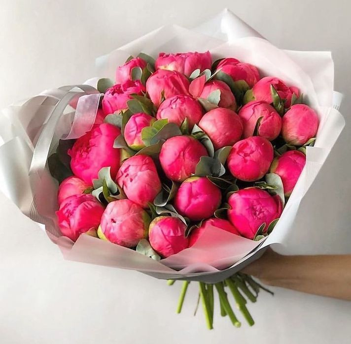 Пионы цветы букеты