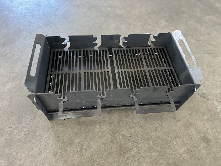 Vand gratar portabil din tabla de 3mm, inaltime ajustabila