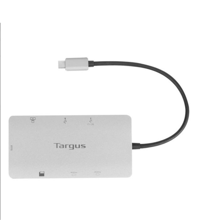 Dock Targus USB-C 4K - Suport 2 monitoare, 100W Power Pass-Thru